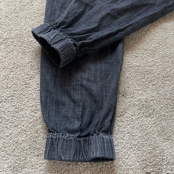 Mustard Seed Women’s Small Black Grey Distressed Casual Joggers Pants - Picture 6 of 10